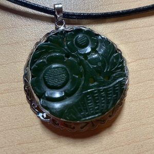 Green stone necklace